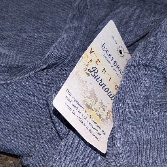 Lucky Brand Venice Burnout notch neck tee - Picture 4 of 16